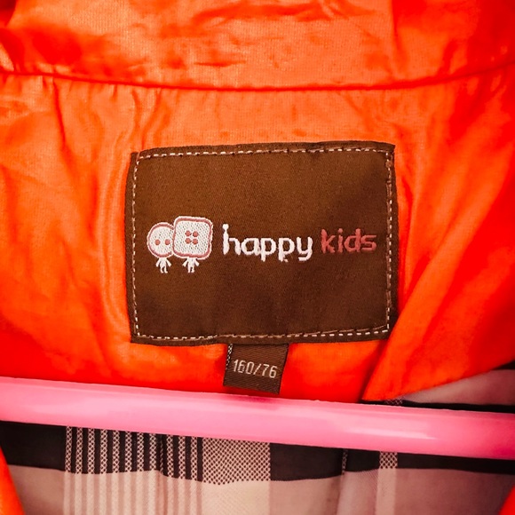 Happy Kids White Goose Down Puffer Jacket Women's Size M Orange Red Size M - Picture 4 of 10